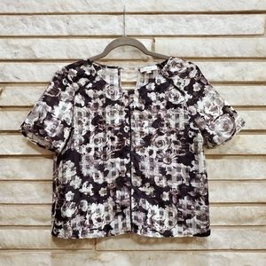 BCNU Checkered Floral CropTop
